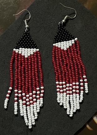 Кульчики із бісеру 3