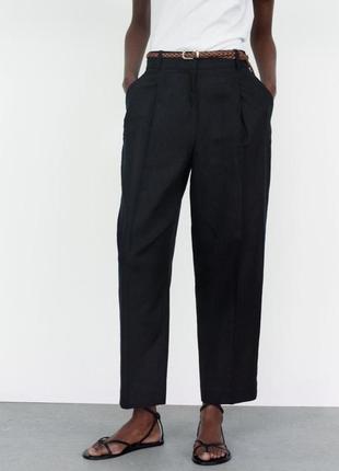 Стильные брюки zara прямого кроя