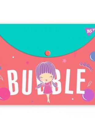 Папка-конверт а4 на кнопці yes  cosmos  492010 (1/12/60)