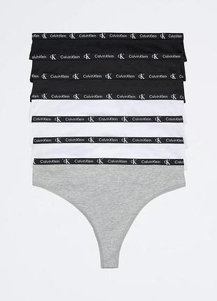 Набор из 7 трусиков тонг calvin klein