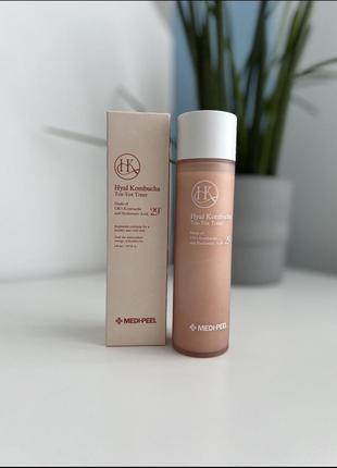 Тонер с комбучей и гиалуроновой кислотой medi-peel hyal kombucha tea-tox toner, 150 мл