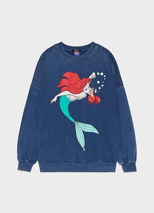 Свитшот толстовка вареная y2k dollskill zara disney с русалкой