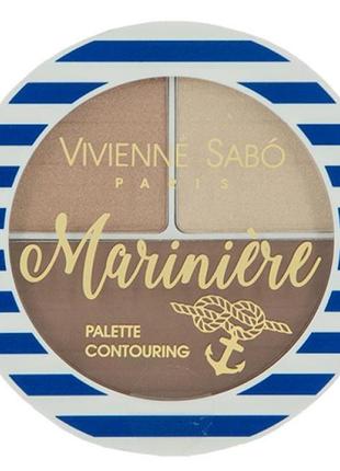 Палетка для контуринга лица vivienne sabo mariniere palette contouring  02, 9.6 г