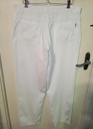 Натуральные,белые,медицинские,мужские брюки,на высокого,большого размера,clinic dress2 фото