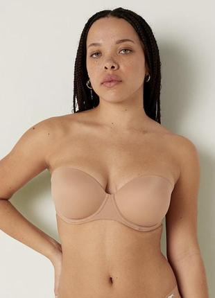 Бюстгальтер victoria’s secret pink wear everywhere strapless push-up bra2 фото