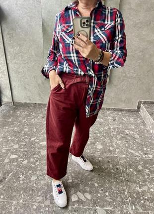 Рубашка женская в клетку