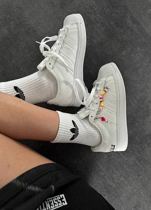 Женские кроссовки adidas superstar «good vibes » premium