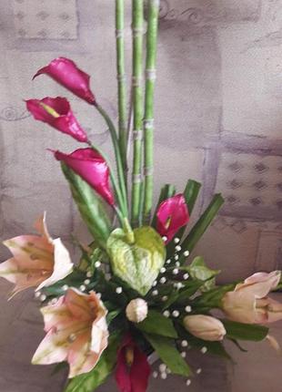 Красивіоригінальні та неповторні композиції з холодного фарфору,ручна, автоварська робота.