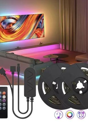 Светодиодная led rgb лента 5050 с умным управлением через bluetooth
