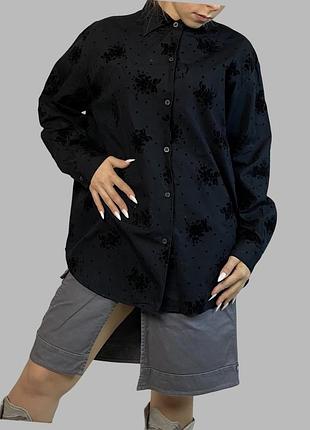 Moschino витажная монограммная рубашка в сердечко