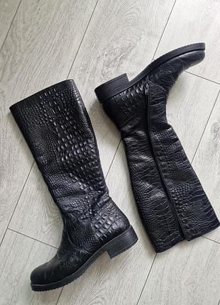 Сапоги кожаные braska