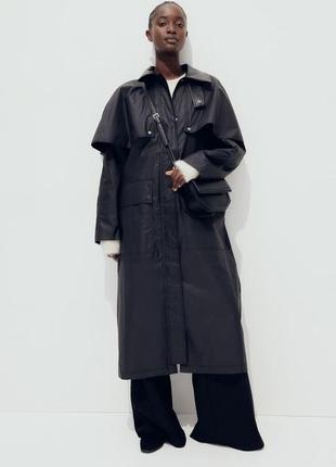 Плащ пальто бавовна 100% довге максі Giambattista h&m hm 1252467001 оригінал ✅ xs s m l xl xxl