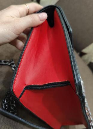 Червона сумка сумочка клатч недорого купити крос боді6 фото