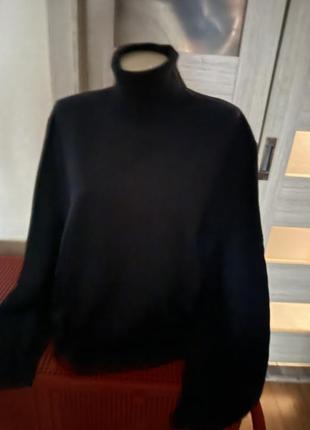 Шикарный свитер, гольф, водолазка, 💯 кашемир, большой размер!