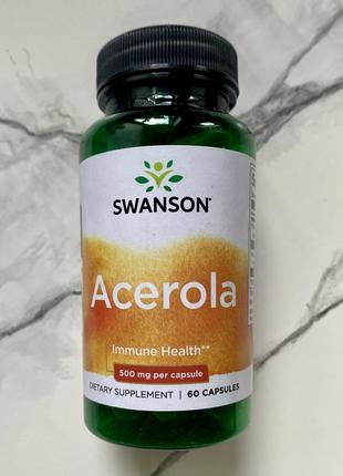 Swanson, ацерола, 500 мг, 60 шт