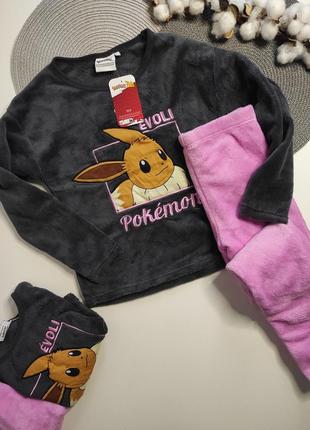 Махровая пижама, домашний костюм на девочку kiabi