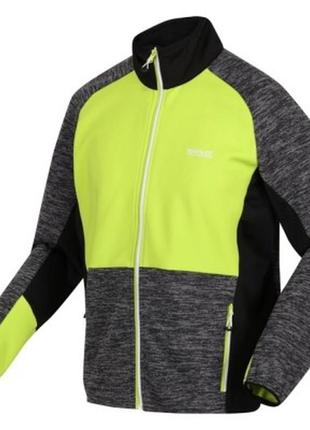 Кофта чоловіча флісова regatta coladane iv fleece xl dark grey/bright kiwi (rma515-ihc-xl)