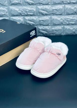 Женские сноубутсы ugg розовые тапочки угги жіночі сноубутс уггі