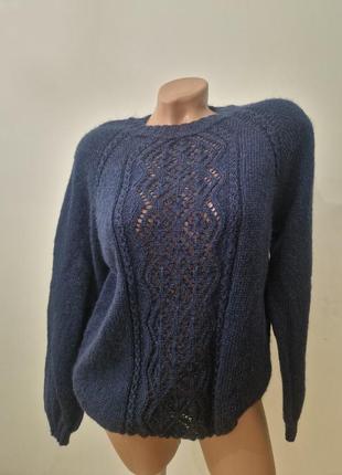 Джемпер реглан кофта з люрексом ручна робота