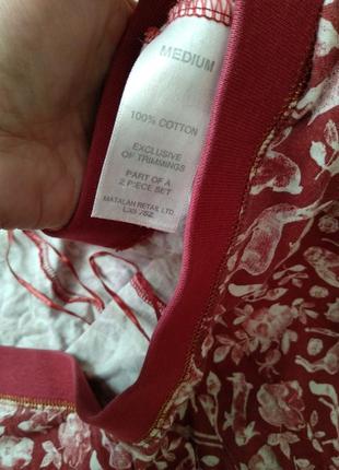 Піжама домашній костюм кофта штани принт лисичка олені6 фото