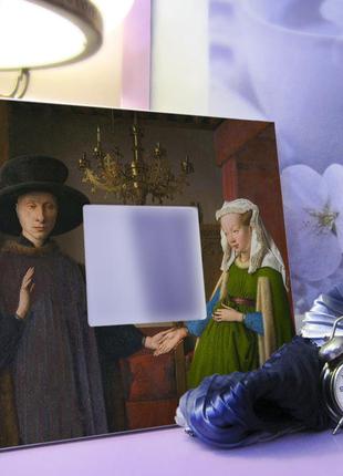 Зеркало картина "портрет четы арнольфини. художник ян ван эйк" украшение интерьера...