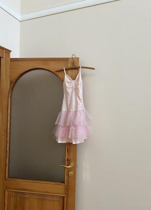 Детское платье, платье 11-12 лет для девочки, розовое4 фото