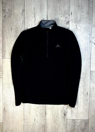 Quechua decathlon кофта флисовая l размер чёрная толстовка stratermic