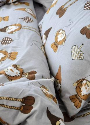 Новорічна фланелева полуторна двухспальна євро сімейна постільна білизна 
новорічний двухспальний полуторний євро сімейний  комплект постільної2 фото