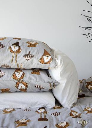 Новорічна фланелева полуторна двухспальна євро сімейна постільна білизна 
новорічний двухспальний полуторний євро сімейний  комплект постільної9 фото