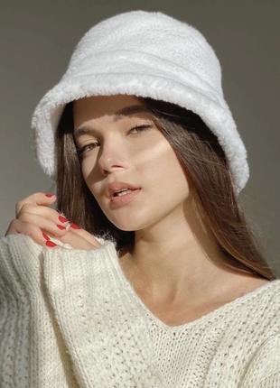 Панама меховая с опущенными полями