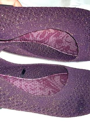 Фіолетові балетки skechers р41нові