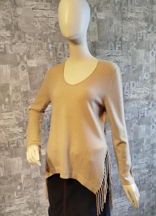 Брендовый светер из кашемира, шелка и шерсти мериноса luisa cerano