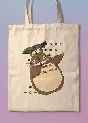 Еко-сумка, шопер з принтом аніме тоторо мій сусід тоторо mein nachbar totoro