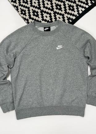Серый базовый свитшот nike