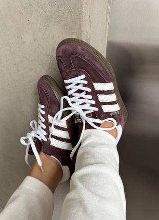 Жіночі кросівки adidas spezial brown white адідас коричневого з білим кольорів