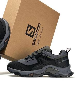 Водонепроницаемые кроссовки salomon quest m element горизонтально-fore-tex grey black