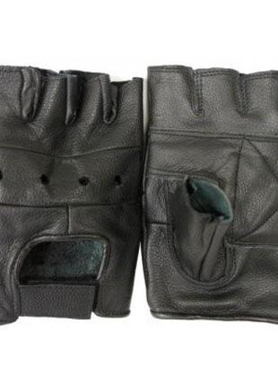Перчатки тактические беспалые кожаные мил тек германия