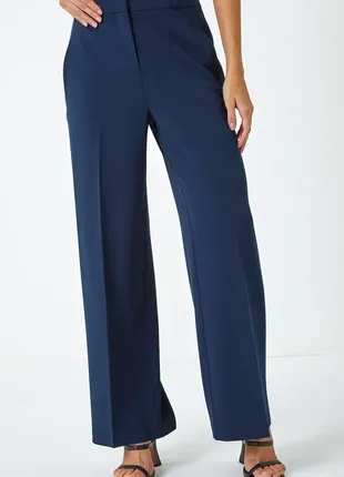 Брюки женские темно синие, фасона wide leg roman 18 р