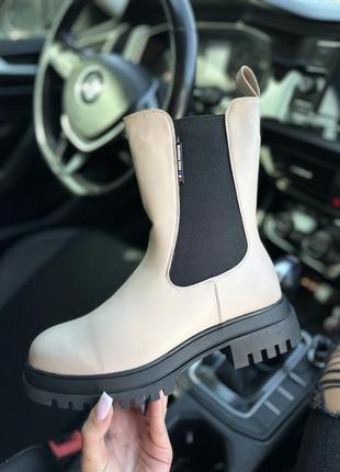 Теплі зима черевики  на хутрі ❄ зимние ботинки челси на меху