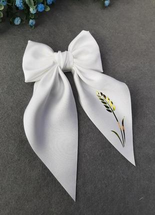 Шовковий бант з колоском