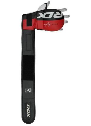 Перчатки для мма rdx t6 красные с капой - размер xl (обхват руки 24-25 см)