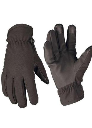 Рукавички soft shell mil-tec чорні