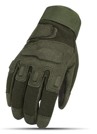 Перчатки тактические теплые battle wolf олива