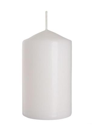 Свічка столова циліндр bispol aura candles sw60/100-090 білий