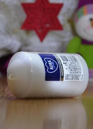 Свічка столова циліндр bispol aura candles sw60/100-090 білий