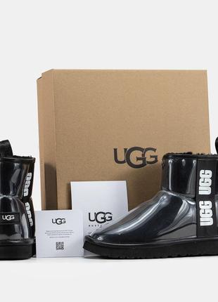 Резиновые угги на овчине ugg Yeah clear mini