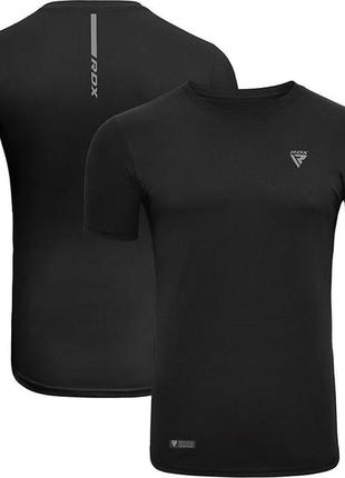 Спортивна футболка rdx t2 з короткими рукавами m black