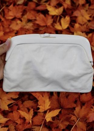 Вінтажний шкіряний  клатч косметичка