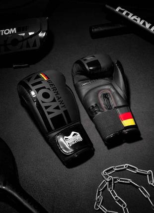 Боксерские перчатки phantom germany чёрные 10 унций (283г) для спортсменов от 8 лет до...
