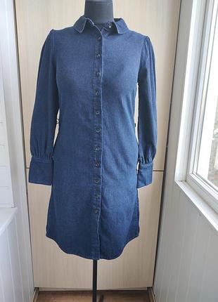 Джинсове осіннє плаття.